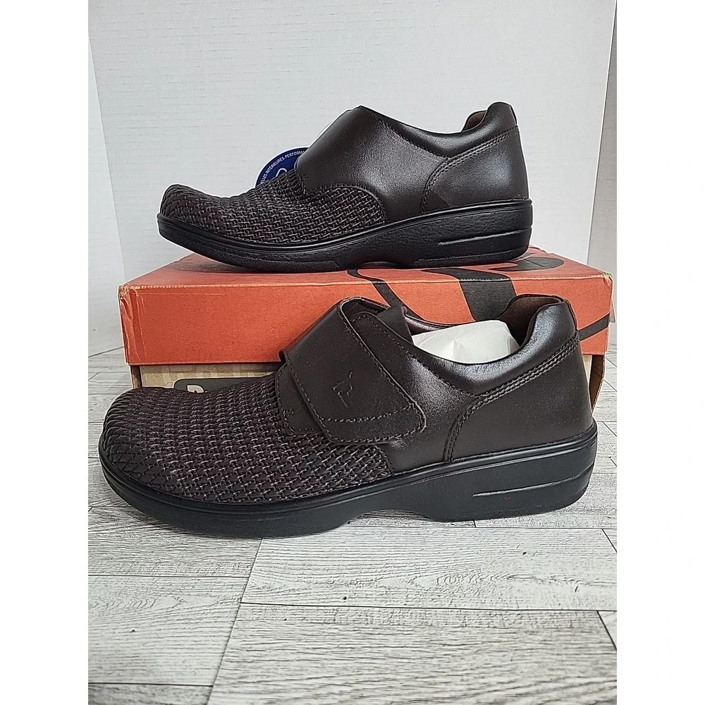 NEW Propet Olivia Ortholite Slip On Womens 10‎ M Brown  Casual WPRX25BROM